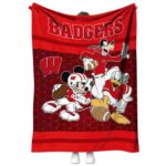 Wisconsin Badgers Three Musketeers Red Blanket 1 wisconsin badgers three musketeers red blanket best selling