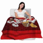 wisconsin badgers three musketeers red blanket best selling