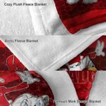 wisconsin badgers three musketeers red blanket best selling