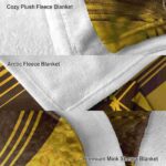 wyoming cowboys diagonal stripes brown blanket best selling