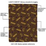 wyoming cowboys diehard fans brown blanket new arrival