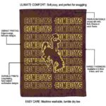 wyoming cowboys fan pride brown blanket best selling