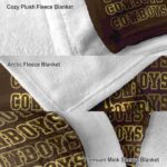 wyoming cowboys fan pride brown blanket best selling