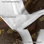 wyoming cowboys fan spirit brown blanket best selling