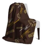 wyoming cowboys fan spirit brown blanket best selling