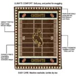 wyoming cowboys football field brown blanket new arrival