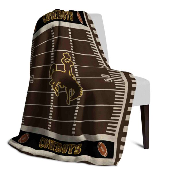 wyoming cowboys football field brown blanket top rated
