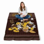 wyoming cowboys three musketeers brown blanket best selling