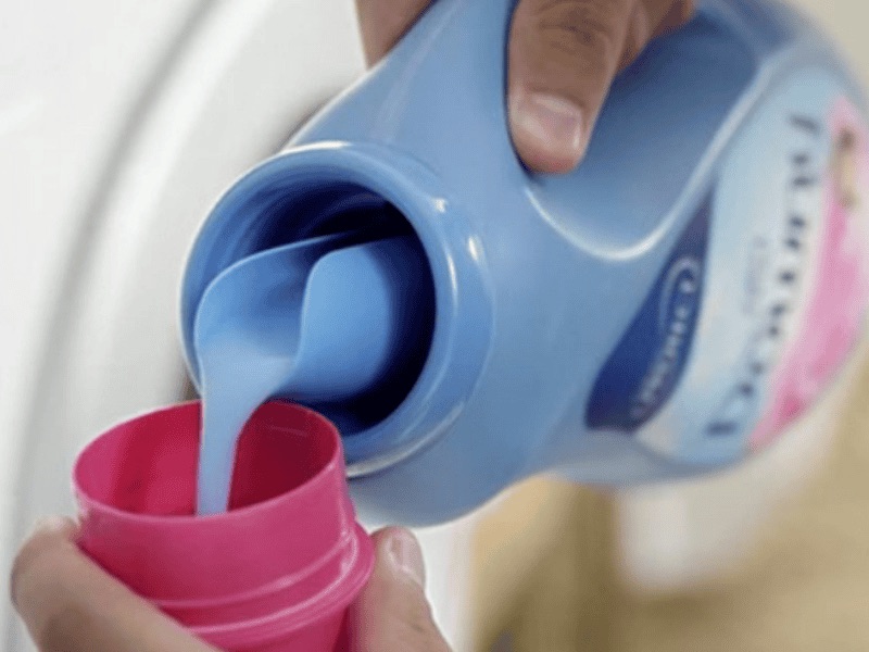 A small amount of fabric softener helps minimize blanket shedding