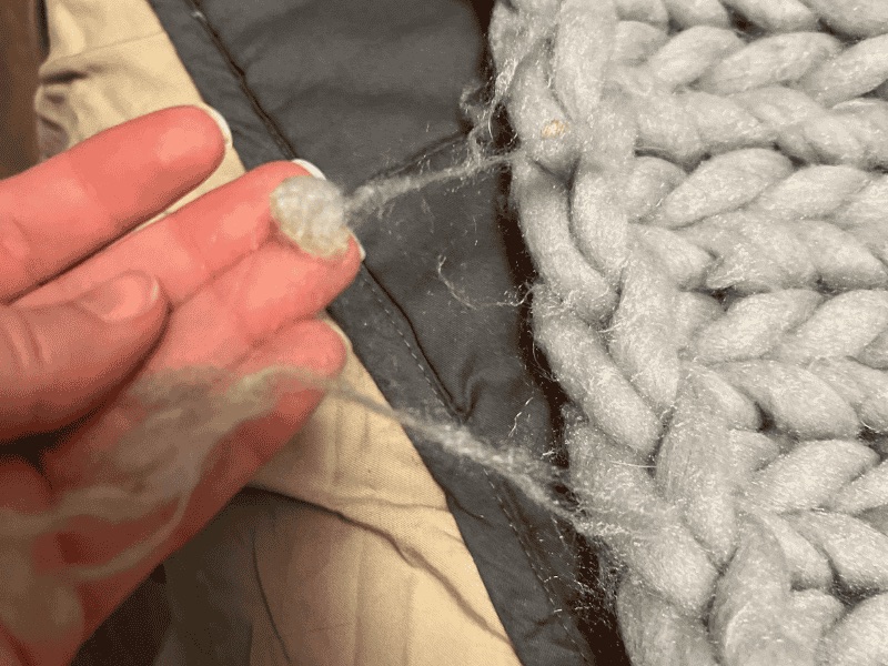 how to stop a blanket from shedding