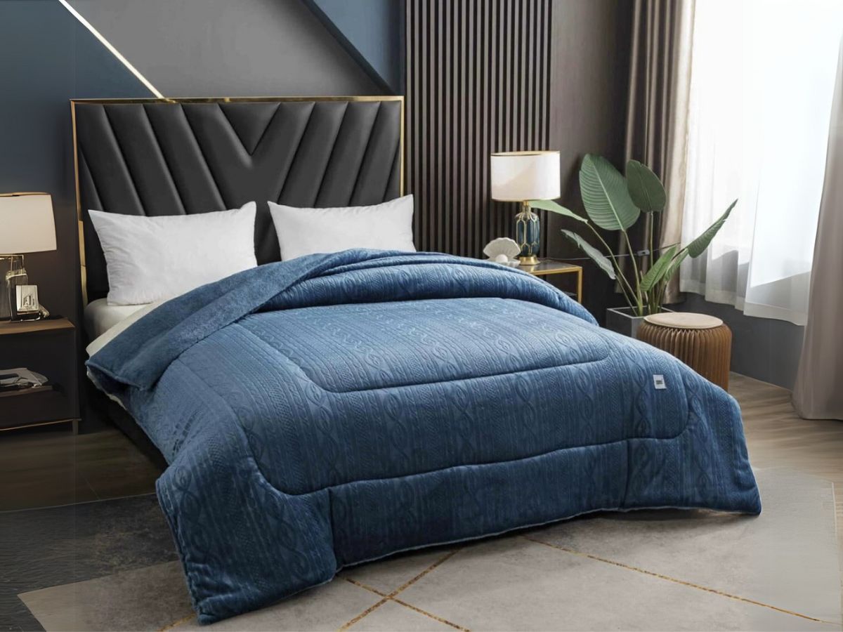 Made from plastic polymers, fleece blanket is warm and soft