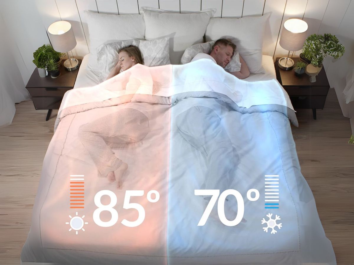 Blankets help regulate body temperature for better sleep.