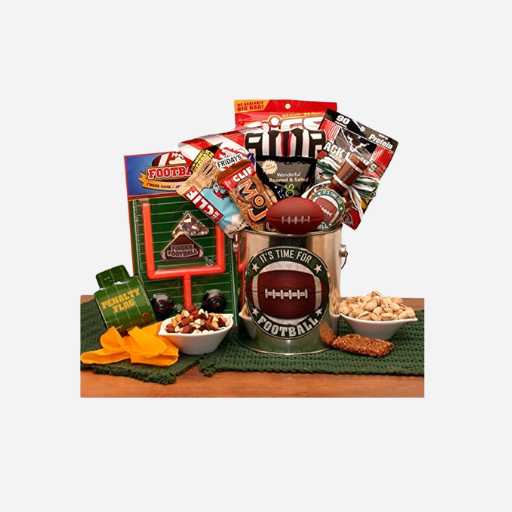 gift ideas for football fans - It’s Football Time Gift Bucket