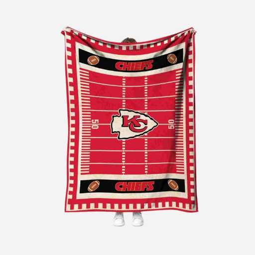 gift ideas for football fans - Kansas City Chiefs Field Blanket