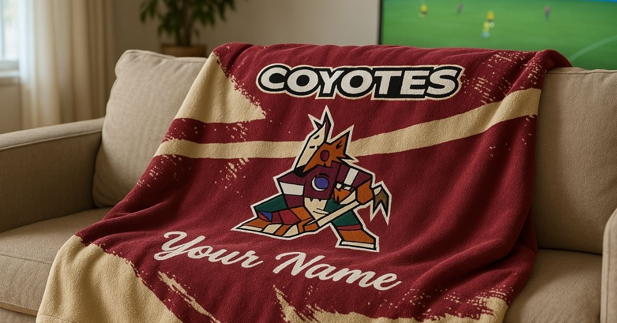 Stay cozy year-round with the right thickness – explore our Personalized Arizona Coyotes Grunge Streaks Red Blanket for a perfect balance!