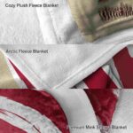 Arizona Diamondbacks Brushstrokes Red White Blanket