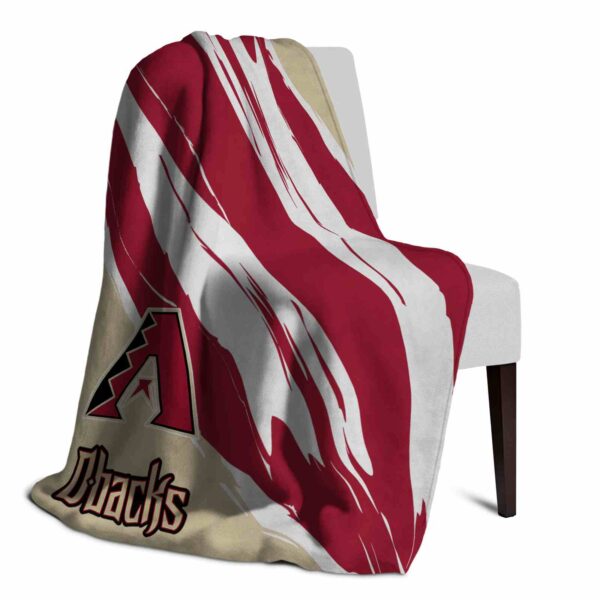 Arizona Diamondbacks Brushstrokes Red White Blanket