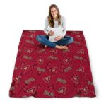 Arizona Diamondbacks Diehard Fans Red Blanket