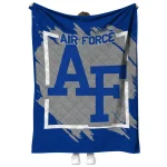 air force falcons block border blue quilt blanket best selling