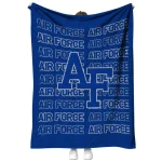 air force falcons bold red blue quilt blanket best selling