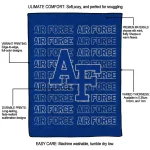 air force falcons bold red blue quilt blanket best selling