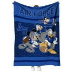 air force falcons disney football blue quilt blanket best selling