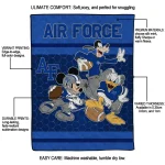 air force falcons disney football blue quilt blanket best selling