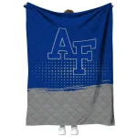 air force falcons dot illusion blue quilt blanket best selling