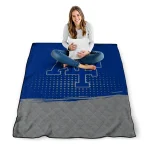 air force falcons dot illusion blue quilt blanket best selling