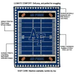 air force falcons mickey player blue quilt blanket best selling