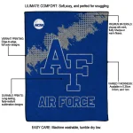 air force falcons paint trail blue quilt blanket best selling