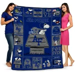 Air Force Falcons Snoopy Love Blue Quilt Blanket 1 air force falcons snoopy love blue quilt blanket best selling