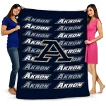 akron zips bold red blue quilt blanket best selling