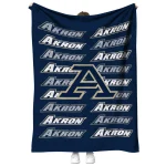 akron zips bold red blue quilt blanket best selling