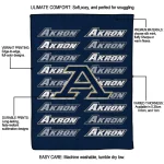 akron zips bold red blue quilt blanket best selling