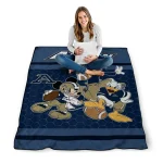 akron zips disney football blue quilt blanket best selling