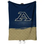 akron zips dot illusion blue quilt blanket best selling