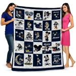 akron zips mickey mouse motif blue white quilt blanket best selling