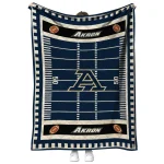 akron zips mickey player blue quilt blanket best selling