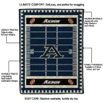 akron zips mickey player blue quilt blanket best selling