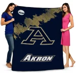 akron zips paint trail blue quilt blanket best selling