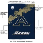 akron zips paint trail blue quilt blanket best selling