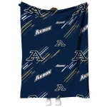akron zips sketch lines blue quilt blanket best selling