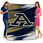akron zips wild lines blue white quilt blanket best selling