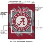 alabama crimson tide block border crimson quilt blanket best selling