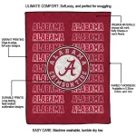 alabama crimson tide bold red crimson quilt blanket best selling