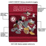 alabama crimson tide disney football crimson quilt blanket best selling