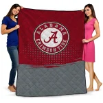 alabama crimson tide dot illusion crimson quilt blanket best selling