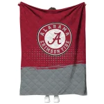 alabama crimson tide dot illusion crimson quilt blanket best selling