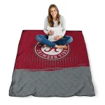 alabama crimson tide dot illusion crimson quilt blanket best selling